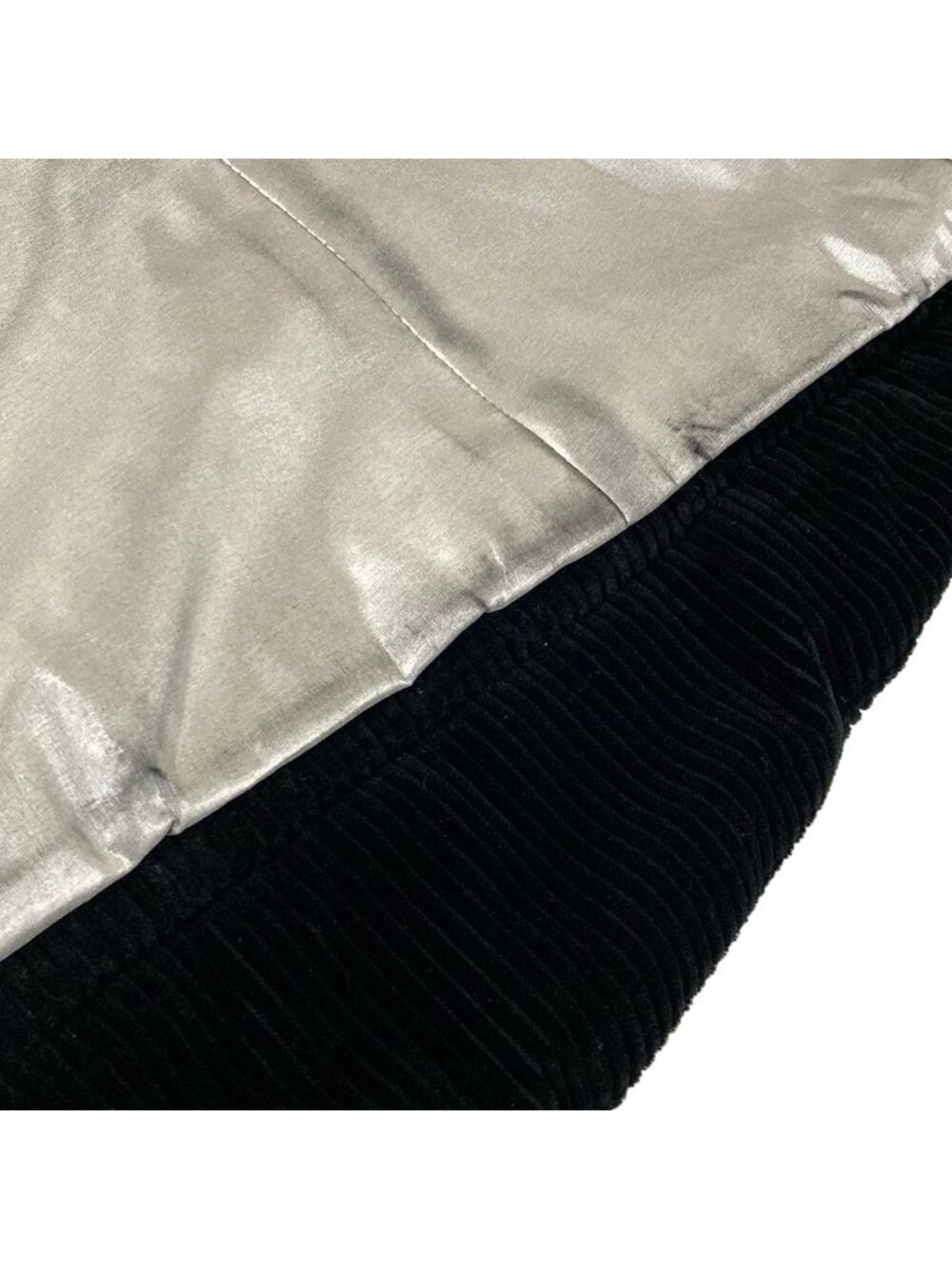 Chanel Jacket 38 M Black Long Sleeve Corduroy Identification Sports Line Winter - Picture 10 of 12